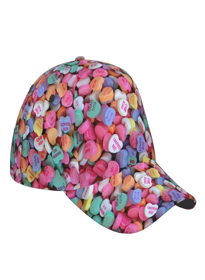 PRTYABS Cute Hearts Trucker Hat for Men Women Baseball Cap Hat Adjustable Red Hearts Cap - Image 3